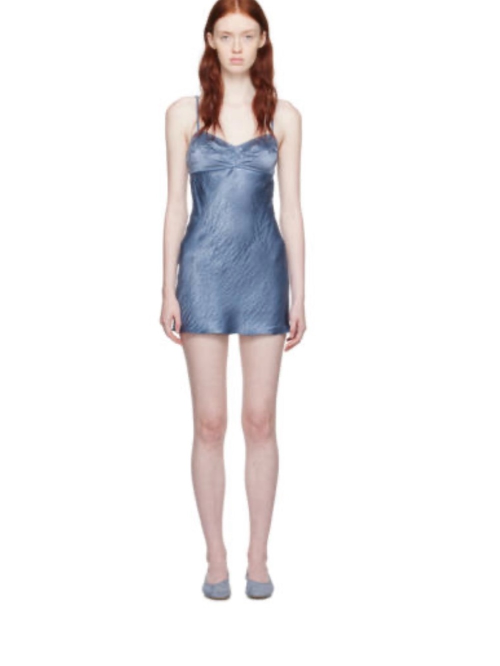 Anna October Blue Waterlily Mini Dress